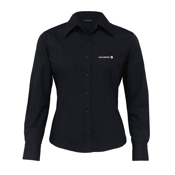 Fuji Xerox Ladies Black Business Shirt - Size 10