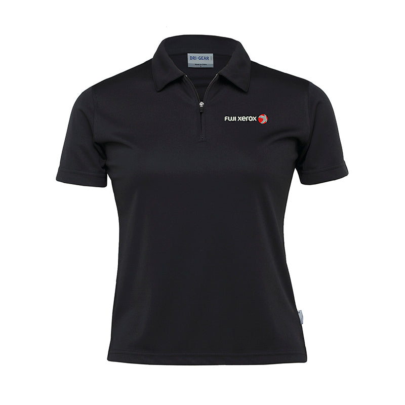 FUJI XEROX LADIES DRI FIT POLO WITH PRINTED LOGO