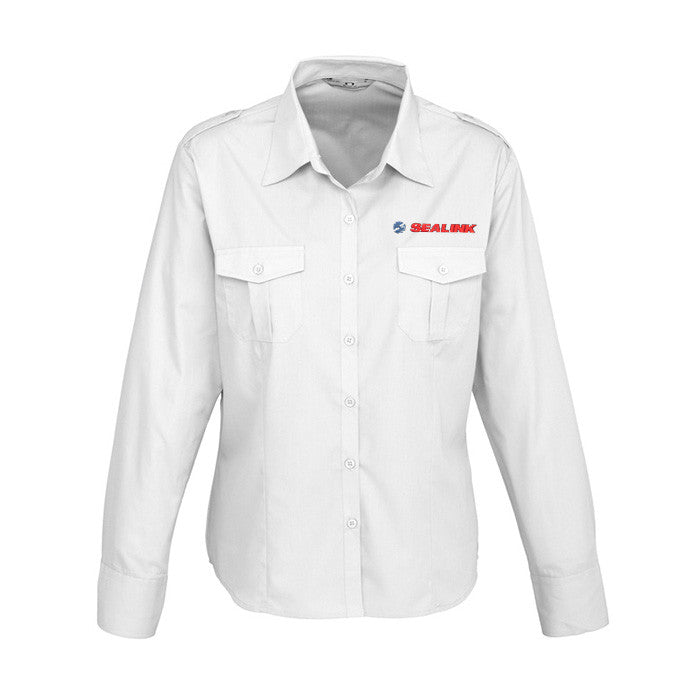 Sealink Ladies L/S Epaulette Shirt