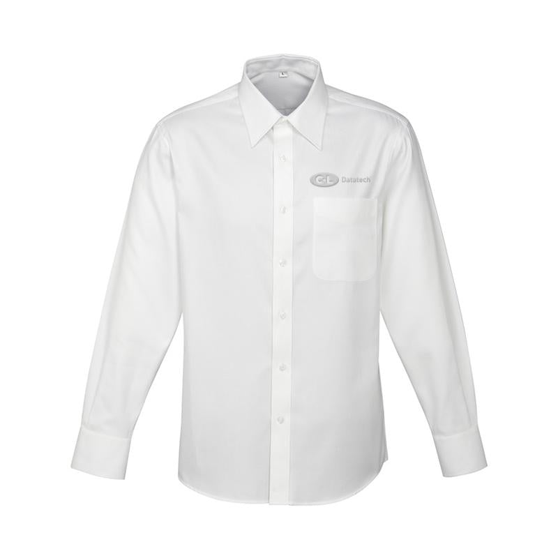 Mens Luxe Long Sleeve Shirt - White S