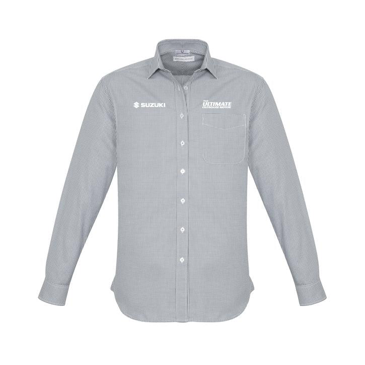 Mens Ellison Long Sleeve Shirt (Marine)