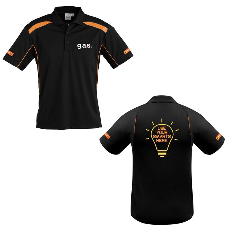 Mens United Short Sleeve Polo XL- AA Smart Fuel Participating