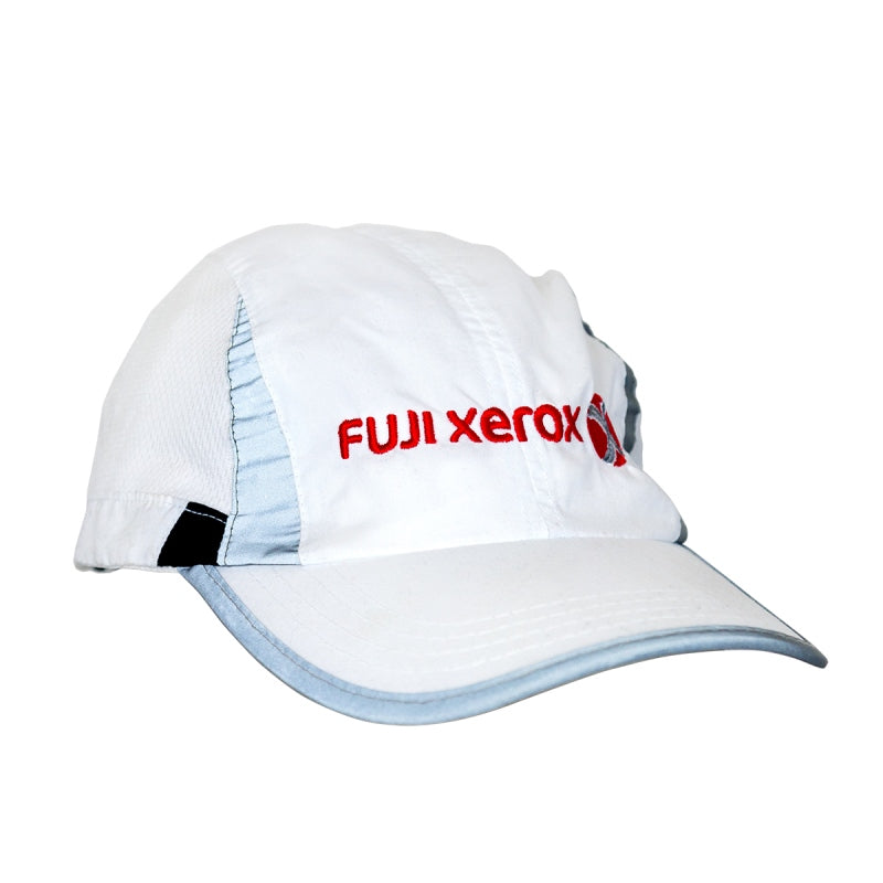 Fuji Xerox White Cap with Red Fuji Logo